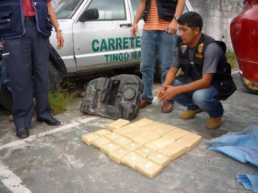 Más de 20 kilos de droga fue decomisada en Tarapoto