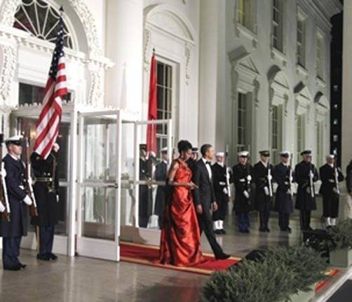 Barack Obama recibió al Presidente Chino en cena de Estado