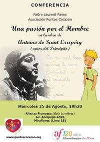 Conferencia sobre obra de Antoine de Saint-Exupéry  en la Alianza Francesa