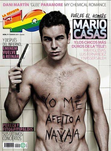 Mario Casas desnudo en '40 Principales'