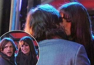 Vídeo: El beso de Ashton Kutcher y Lea Michele