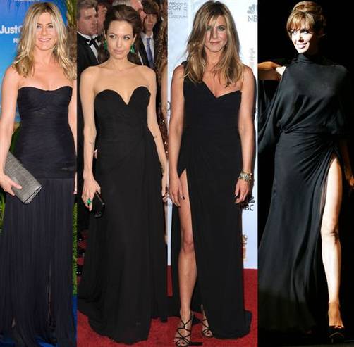 Jennifer Aniston y Angelina Jolie tienen estilos parecidos