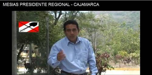 Mesías, Presidente Regional de Cajamarca