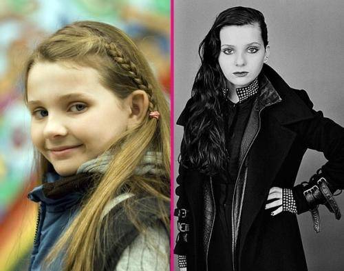 Abigail Breslin luce una imagen gótica a los 14 años