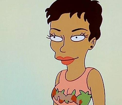 Halle Berry celebra los Oscar con Los Simpsons