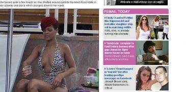 Rihanna se relaja antes de grabar video con Eminem Rihanna se relaja antes de grabar video con Eminem