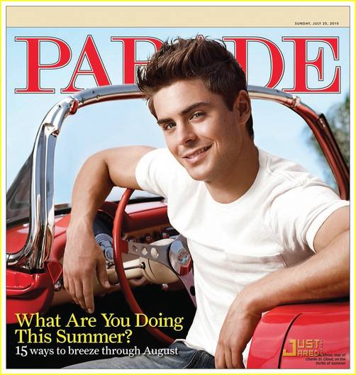 Zac Efron en la revista 'Parade'