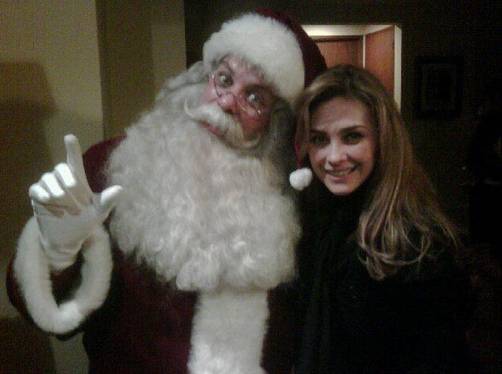 Aracely Arámbula muestra su foto con Santa Claus en Twitter