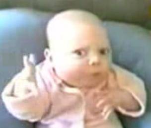 Video gracioso de bebe
