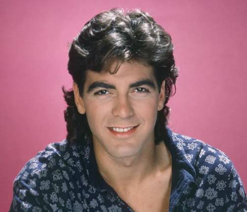 George Clooney y su look ochentero