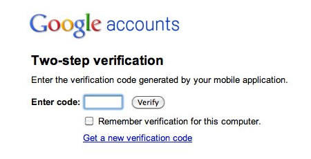 Google desarrolla un sistema de autenticación en dos pasos