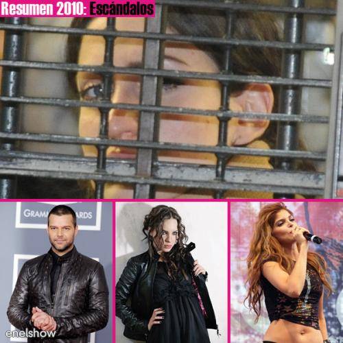Los escándalos mas sonados de los famosos en 2010