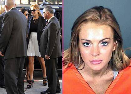 Lindsay Lohan sexy hasta en su foto de presa