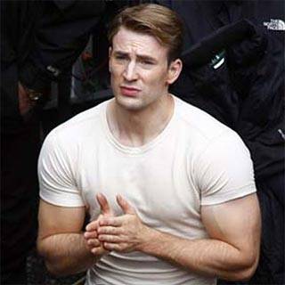 Chris Evans: fotos del rodaje de Capitán América