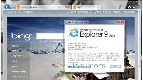 Salió la segunda beta de Internet Explorer 9