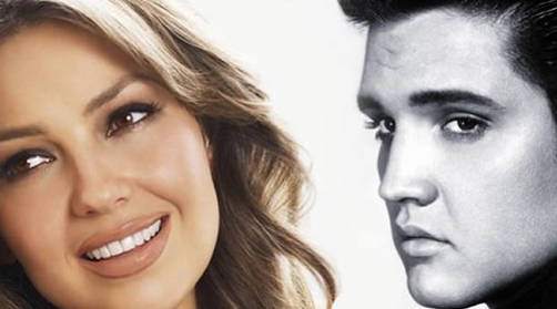 Thalía vive una expericiencia mágica al cantar con Elvis Presley