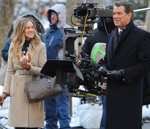 Pierce Brosnan y Sarah Jessica Parker juntos en Manhattan