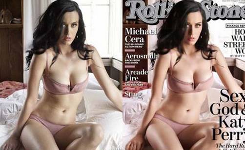 Katy Perry: Photoshop para Rolling Stone