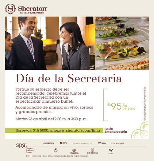 Sheraton Lima agasaja a las Secretarias en su día