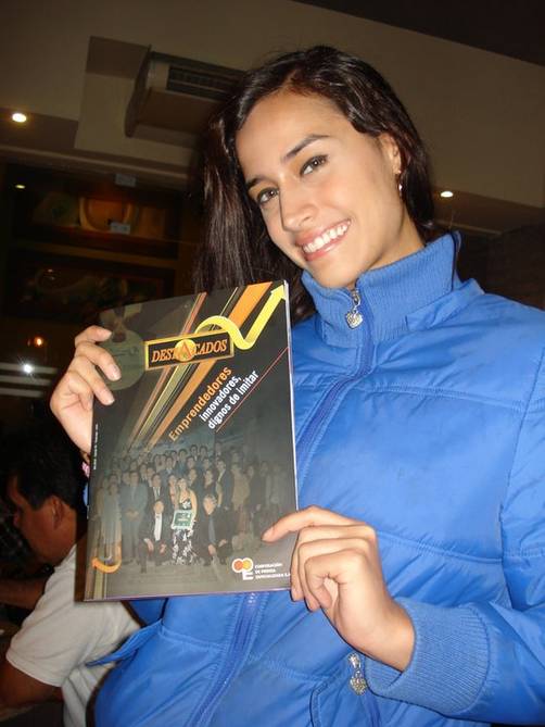 Giuliana Zevallos en Premiación a Emprendedores