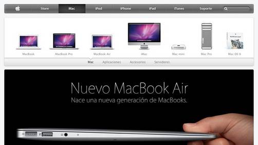 Apple rediseña su página web oficial