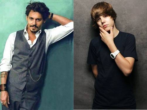 Johnny Depp quiere cantar con Justin Bieber