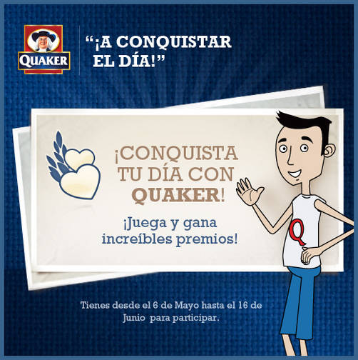 Quaker lanza juego interactivo 'Conquista tu Día con Quaker'