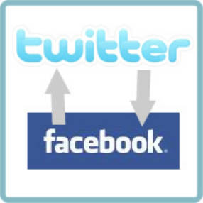 Facebook siguiendo a Twitter, Twitter siguiendo a Facebook Facebook siguiendo a Twitter, Twitter siguiendo a Facebook