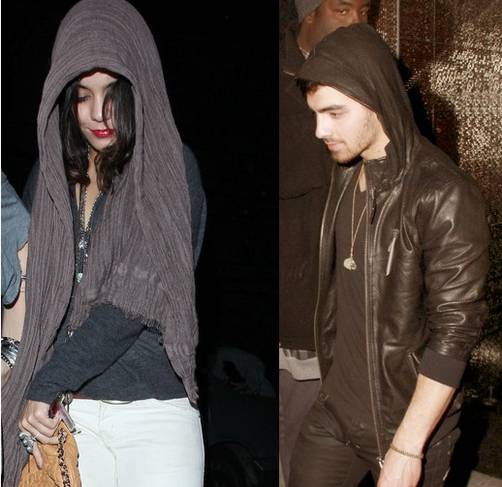 Joe Jonas y Vanessa Hudgens coinciden en nightclub