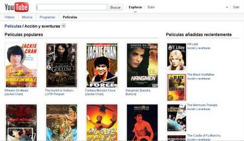 Youtube Movies ofrece 400 películas completas gratis