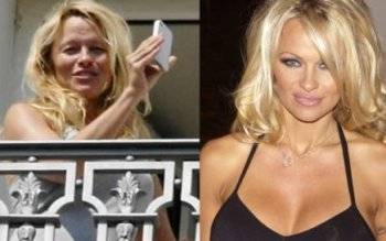 Pamela Anderson fotografiada sin maquillaje