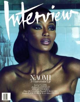 Naomi Campbell en la portada de 'Interview'