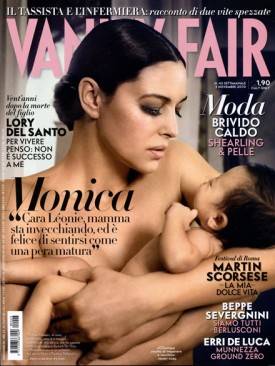 Monica Bellucci y su hija Léonie, posan para la revista Vanity Fair