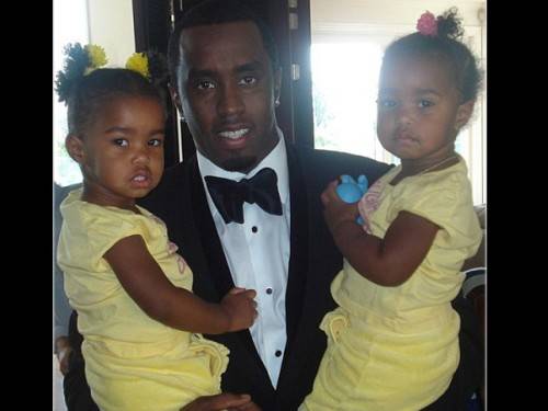 P Diddy subió fotografía con sus gemelas al Twitter