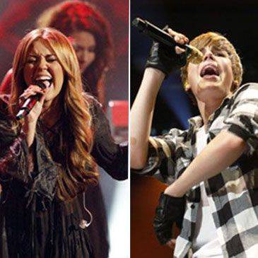 Justin Bieber le quita el puesto a Miley Cyrus como joven 'promesa' de 2010