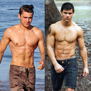 Mejor cuerpo: ¿Zac Efron o Taylor Lautner?