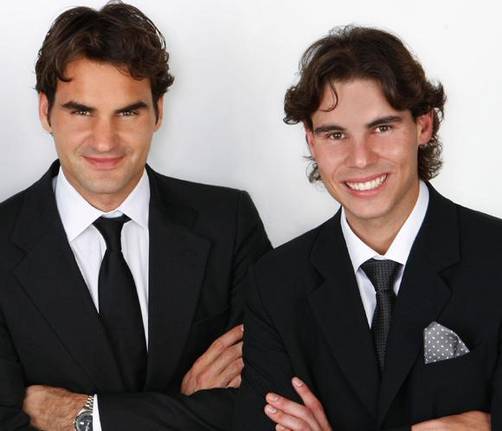 Rafael Nadal y Roger Federer recaudaron 1 millón de euros