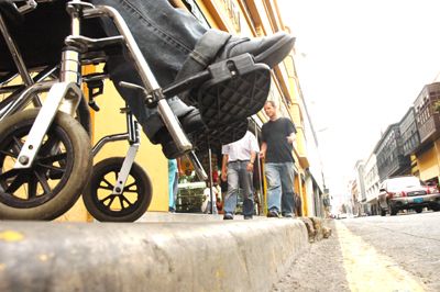 RAMPAS, NO HAY EN LA PLAZA MAYOR DE LIMA EN EL PERU RAMPAS, NO HAY EN LA PLAZA MAYOR DE LIMA EN EL PERU