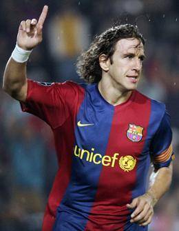 Charles Puyol se lesionó en un netrenamiento, Monreal del Osasuna  es convocado