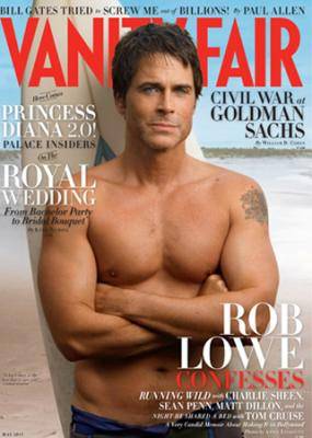 Rob Lowe en la portada de 'Vanity Fair'