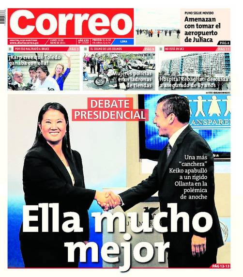 Correo: Keiko Fujimori estuvo mejor