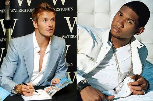 David Beckham le pide ayuda a Usher