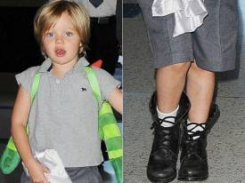Shiloh Jolie Pitt y su particular estilo de vestir
