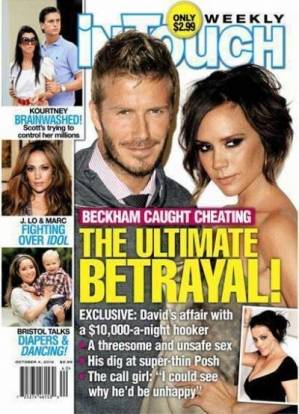 David Beckham presentará demanda ante la justicia contra la prostituta que lo habría difamado