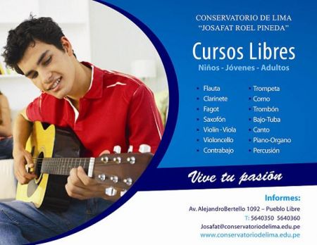 CONSERVATORIO DE LIMA: CURSOS LIBRES