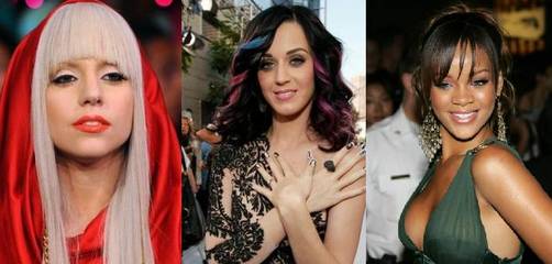 Rihanna, Katy Perry y Lady Gaga se mandan mensajes para no coincidir con el vestuario