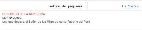 El Señor de los Milagros Patrono del Perú: Confusión del Diario Oficial El Peruano