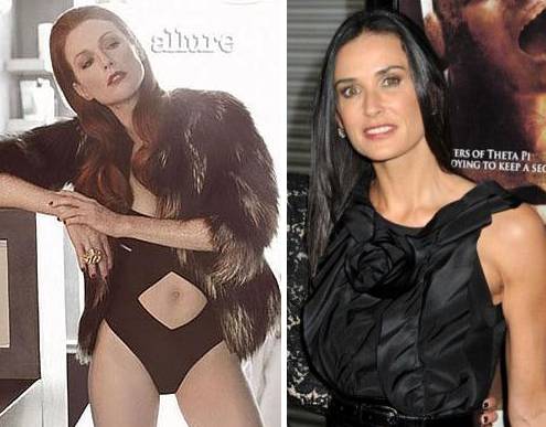 Julianne y Demi Moore: El secreto de su juventud