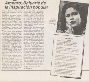 AUTORA FINA, CREADORA DE PAGINAS INOLVIDABLES, ES 'AMPARO BALUARTE'