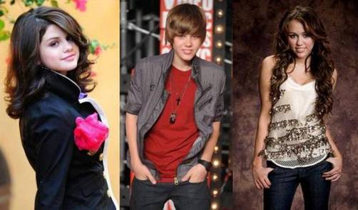 Selena Gómez y Miley Cyrus derrotan a Justin Bieber